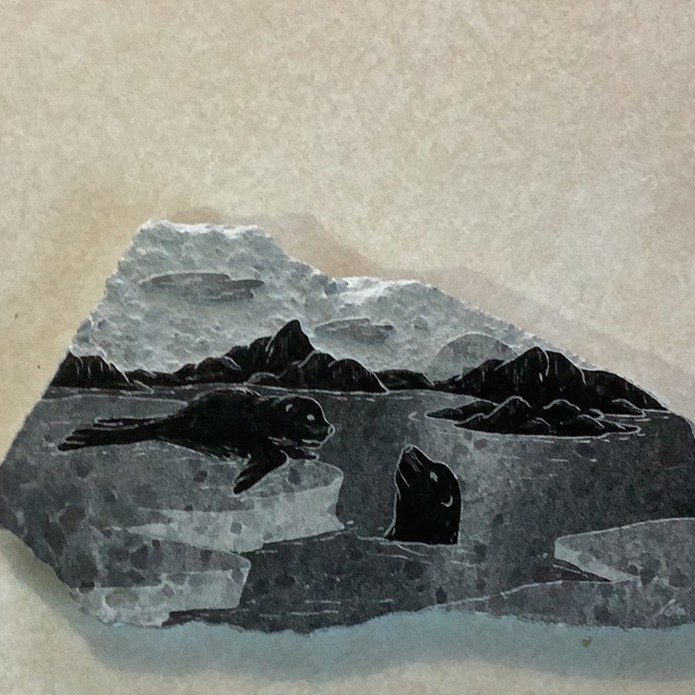 Handcrafted Stone Art with Seals